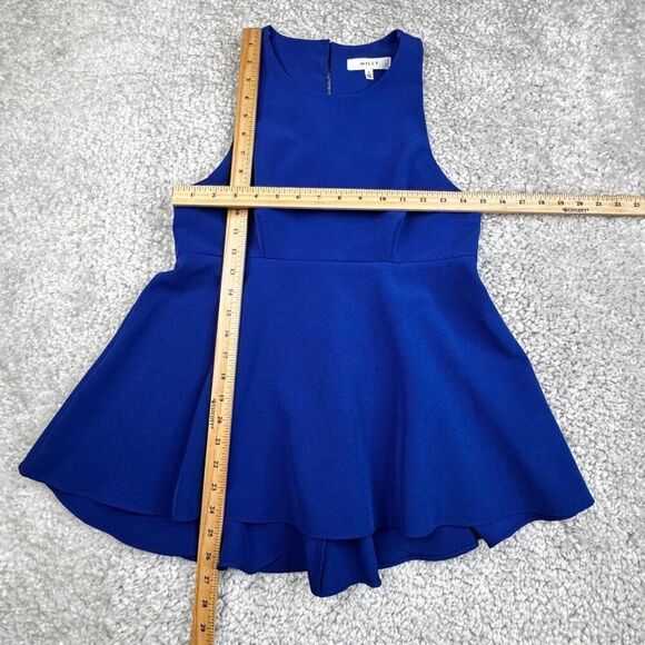 Milly Blue Peplum Tank Top - Picture 6 of 6